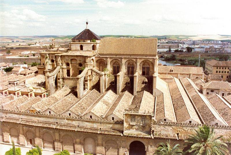 Catedral de Córdoba (Antigua Mezquita) - Vista aérea de la Catedral y Antigua Mezquita