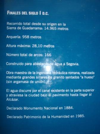 Información histórica acerca del Acueducto de Segovia