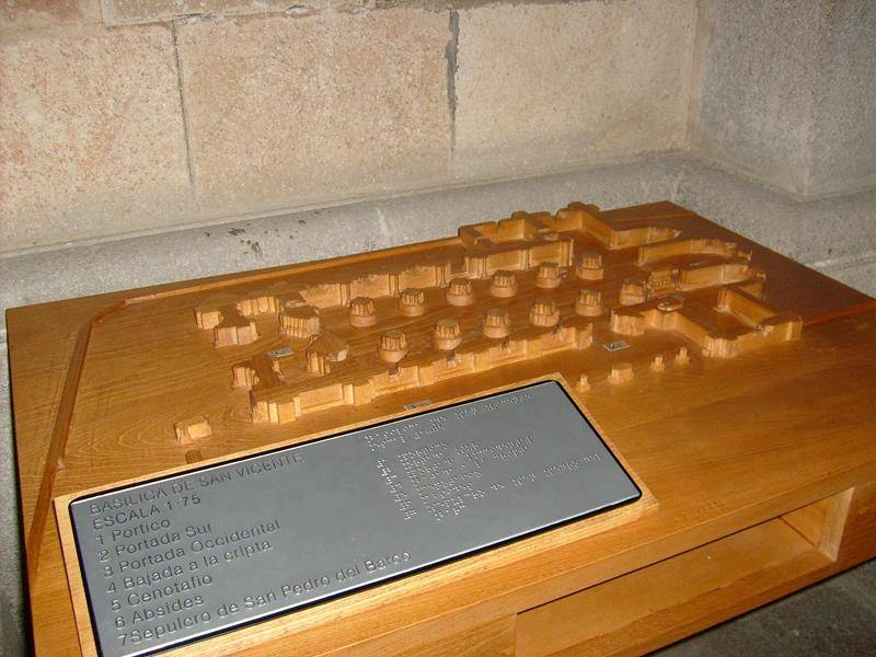 Maqueta tiflológica de la planta de la basílica