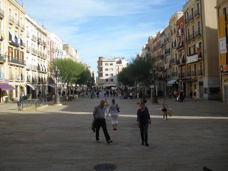 Plaza en el itinerario