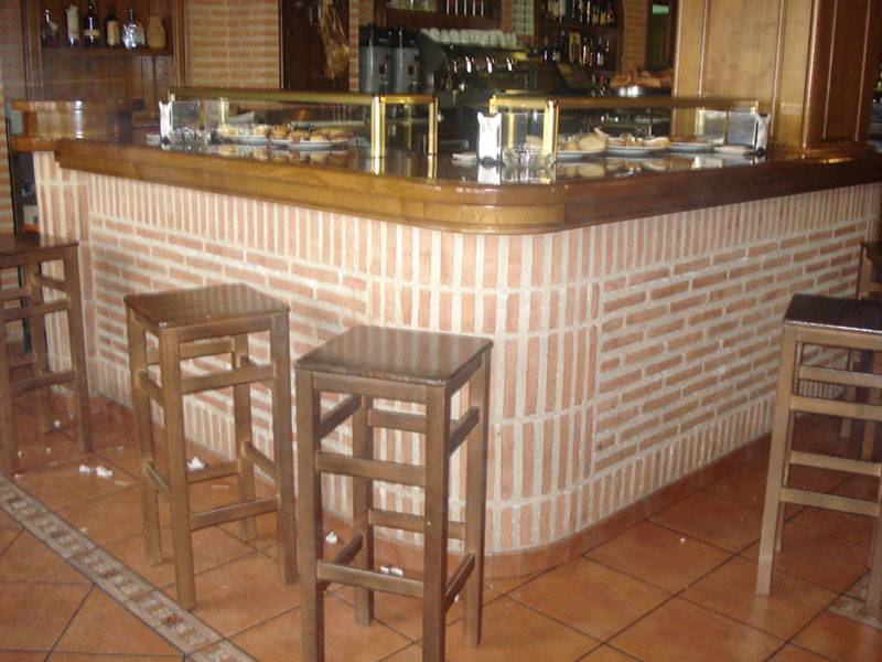 Mostrador barra del bar