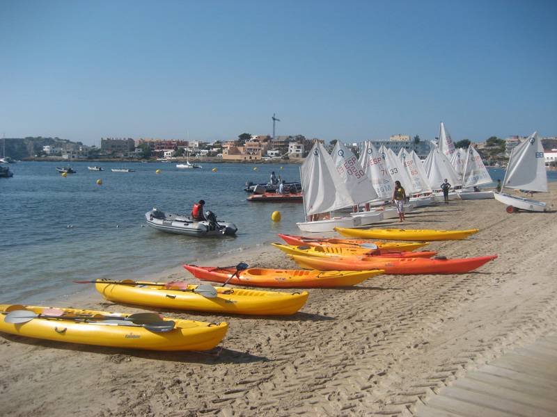 Kayak en la playa