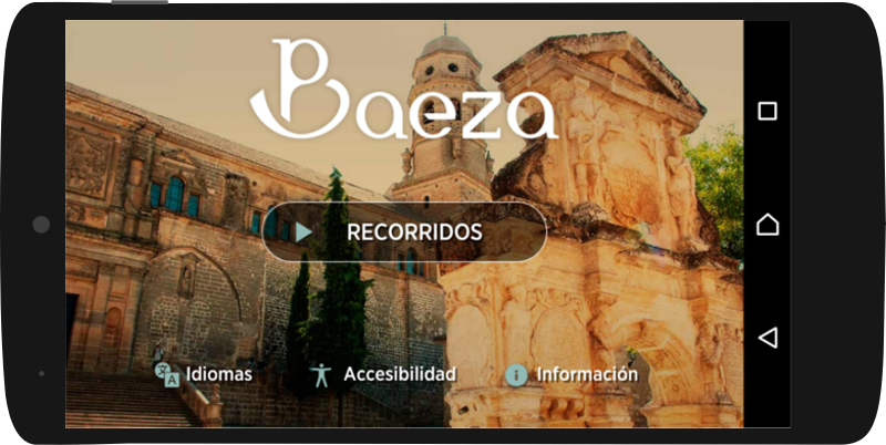 Captura de pantalla de la aplicación