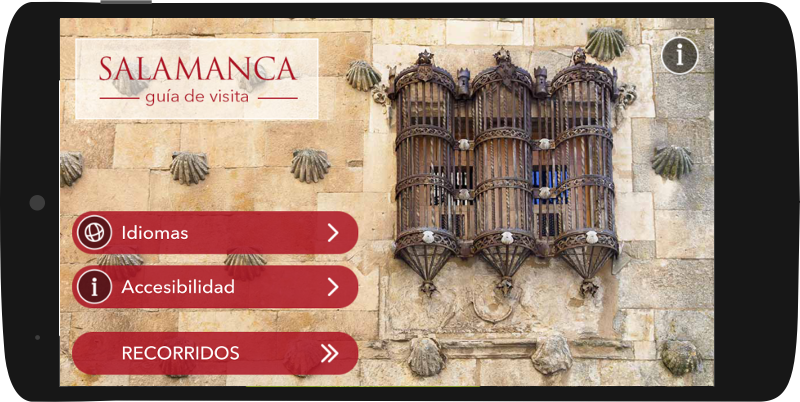 Captura de pantalla de la aplicación